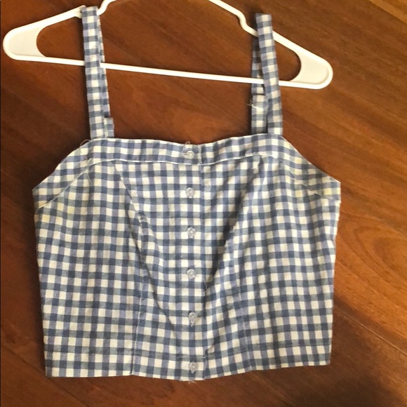 Cute plaid crop top - Picture 1 of 1